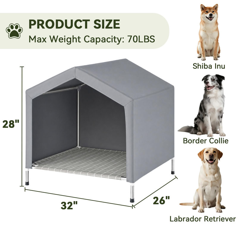 Niche surélevée pour chien