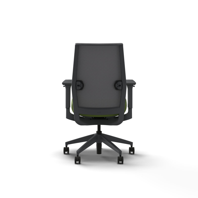 Chaise de bureau ergonomique en mailles chiffon HON, cadre gris anthracite, poire, Poire, Gris anthracite