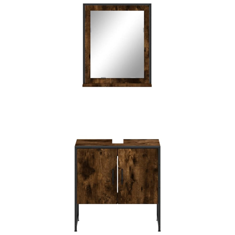 Abygaelle Bathroom Furniture Suite, Smoked Oak