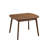  Extendable Solid Wood Dining Table, Walnut Color