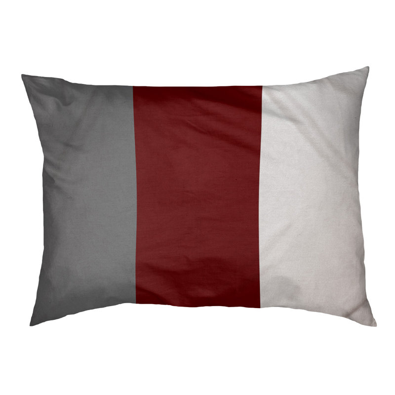 Coussin Golden State, Moyen (l 28 po x P 18 po x H 6 po), Gris foncé / Marron / Blanc