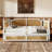 Rattan Daybed With 2 Drawers For Limited Space, Guest Room, No Box Spring Needed-947253915-947253914