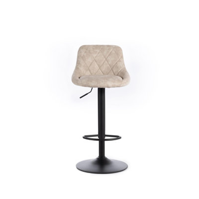 Cutchogue Swivel Upholstered Adjustable Height Counter Stool with Metal Frame