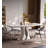 Modern Light Luxury Rectangular Shiny Sintered Stone Dining Table-110743668