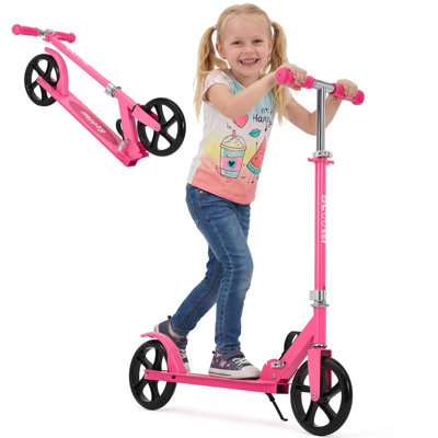 Trottinette Kick pour enfants de 6 ans et plus, trottinette légère pliable 8 pouces pour enfants, adolescents et adultes, 3 niveaux réglables
