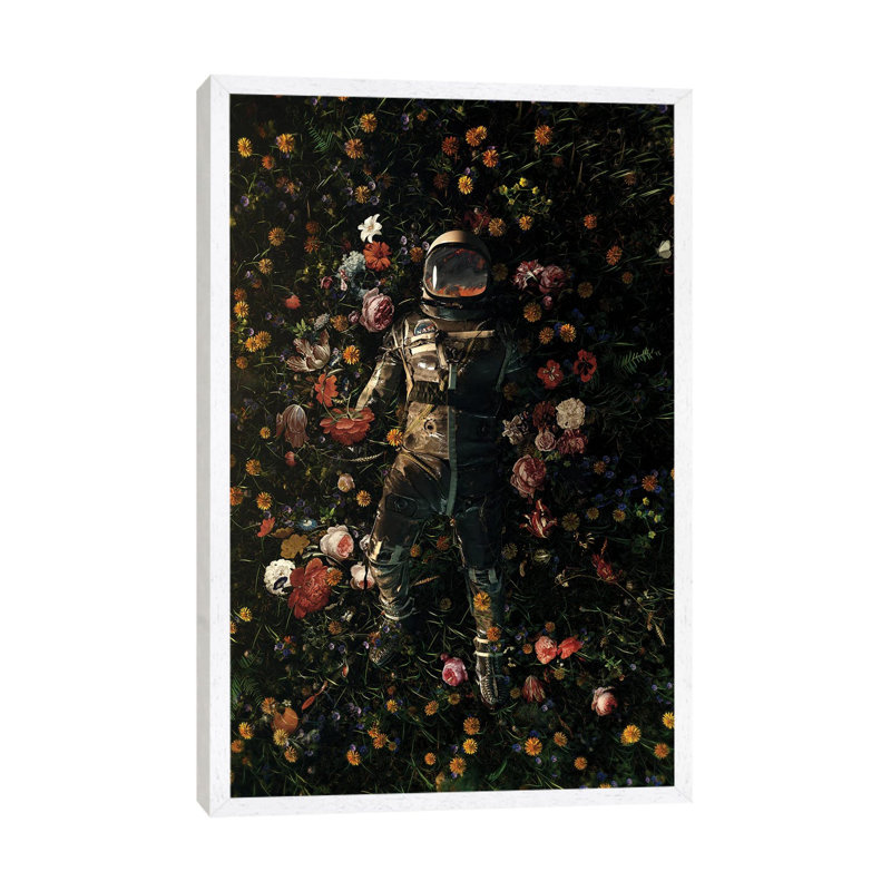 Garden Delights 1 Piece Wrapped Canvas Wall Art, 66.04 cm H x 45.72 cm W, White Framed Canvas