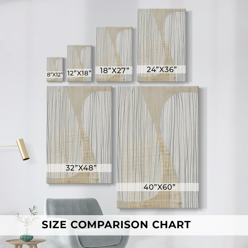 «Paper Stones» - Toile tendue avec châssis de qualité supérieure - Prêt à être accroché, H 18 po x l 12 po