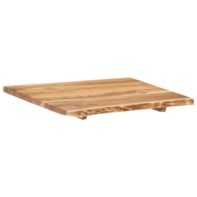 Bathroom Vanity Top Solid Acacia Wood 58x52x2.5 cm