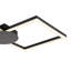 COSYLYTE Miles Bathroom Double Square Built-in, Integrated LED Modern Ceiling Flush Light - IP44, 44x44x5cm, 3,000K Neutral white-941577057