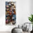 "Umbrellas" Iron Hand Painted Oversized Dimensional Wall Décor