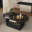 Table basse, table basse en forme de nuage avec tiroirs et compartiments de rangement.-1224381987