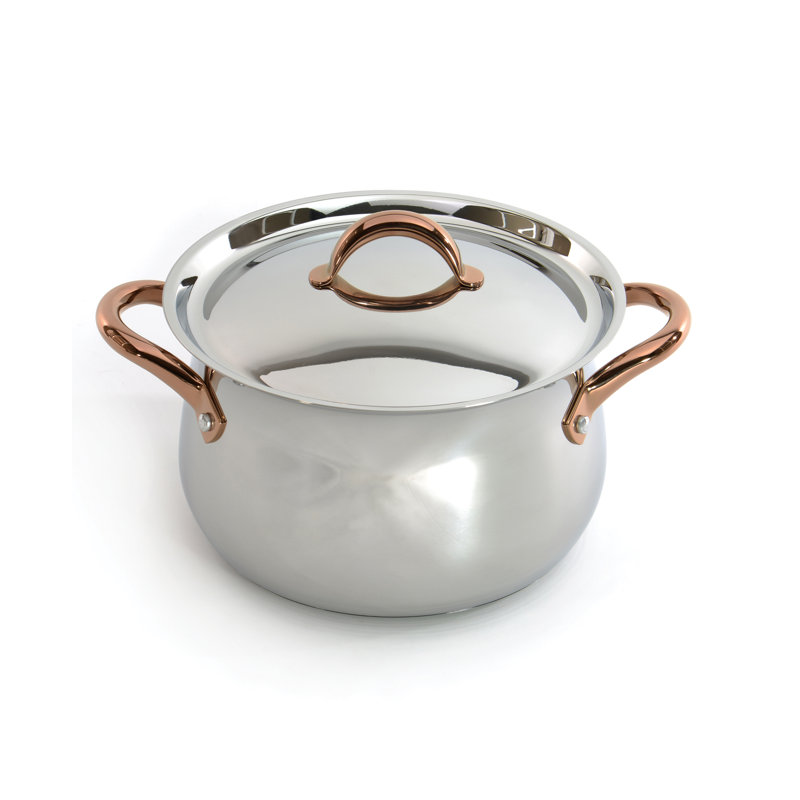 BergHOFF Ouro Cast Iron Round Dutch Oven, 7" H x 9.5" W x 9.5" D