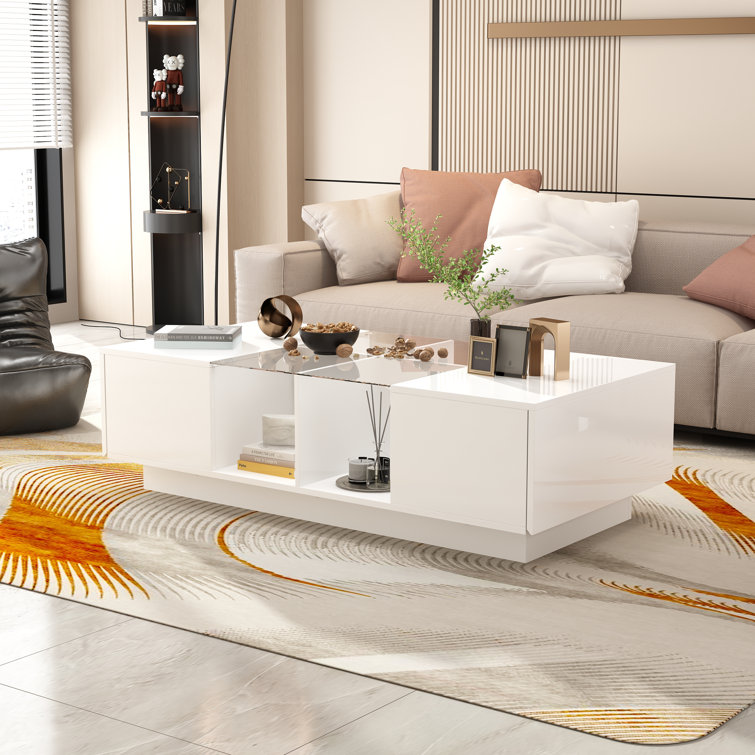 Table basse avec rangement Caelah Block