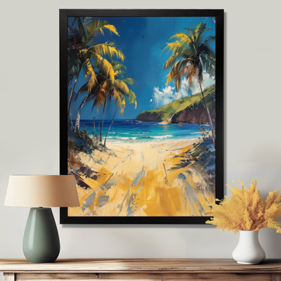 Green Palm Trees Tropical Breeze II - Palms & Palm Trees Wall Art