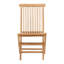 Chaise pliante en teck à finition naturelle intérieur / extérieur Jarayah