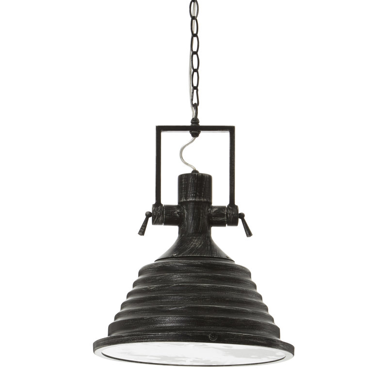 Addison 1 - Light Cone Pendant, Black