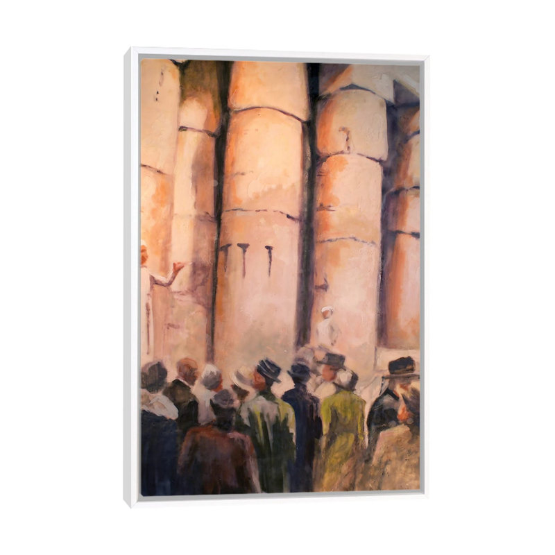 Dio Della Luna 1 Piece Wall Art on Canvas, 66.04 cm H x 45.72 cm W x 4.445 cm D, White