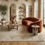 Tapis intérieur rayé beige / brun de 6 pi x 9 pi (5 pi 11 po x 9 pi 0 po) Branch Branch Zuri, tapis contemporain, à poils courts et résistant aux taches-1789366544