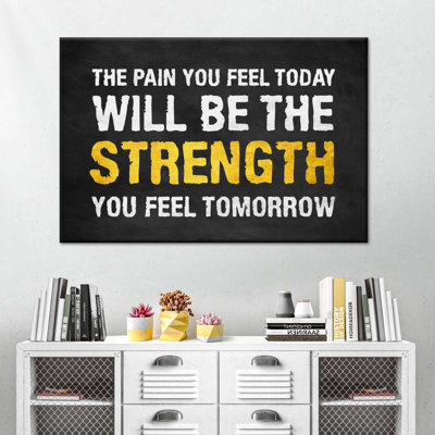 " Inspirational Gym Canvas Print "