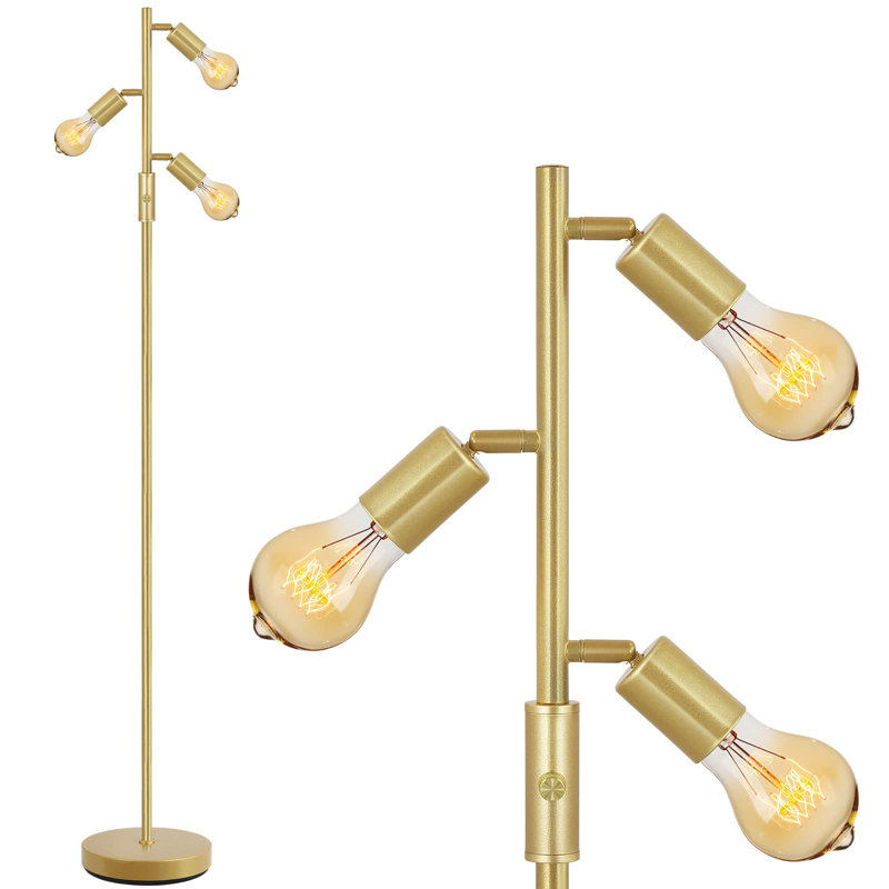 Tansu  64.02'' Black Tree Floor Lamp