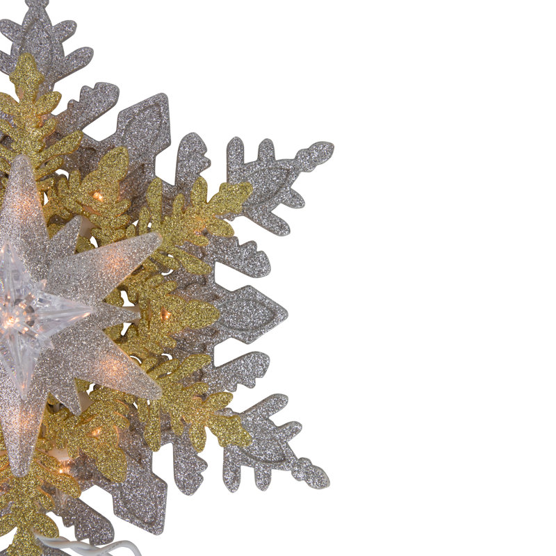 13.75'' Plants & Flowers Lighted Tree Topper