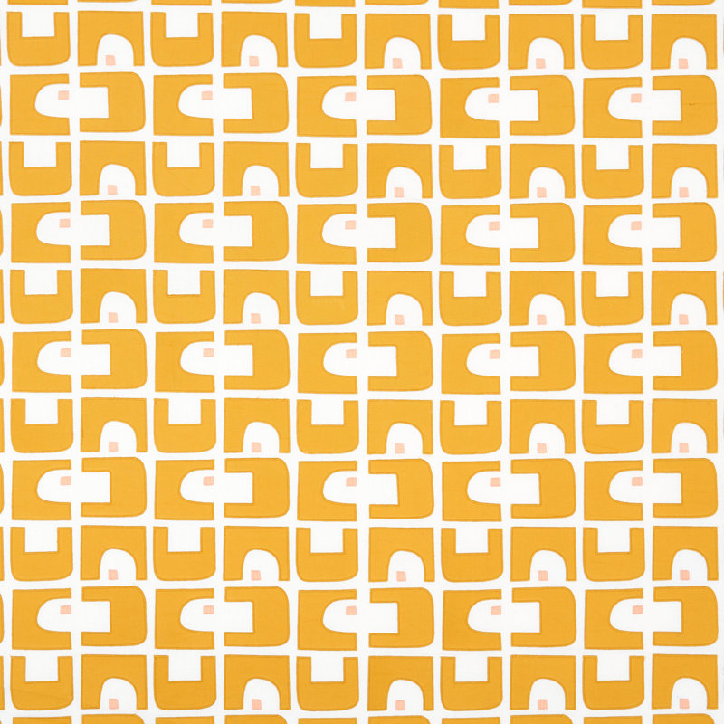 Tissu appliqué Schumacher x Hadiya Williams Den, Ocre