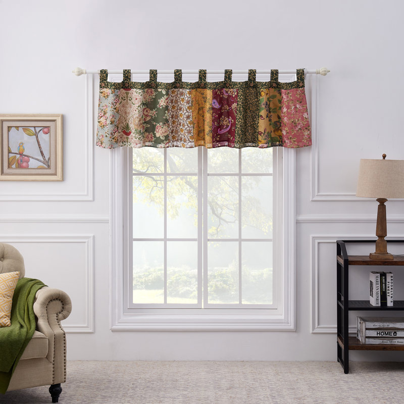 Cantonnière chic et antique Greenland Home Fashions, Patchwork