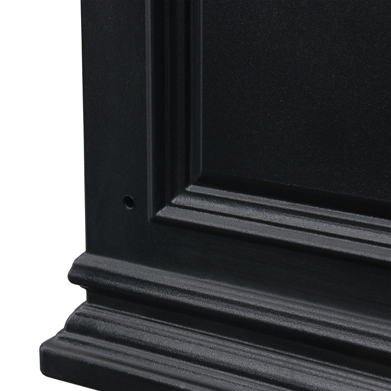 Takeia Tall Self-Watering Planter, Black