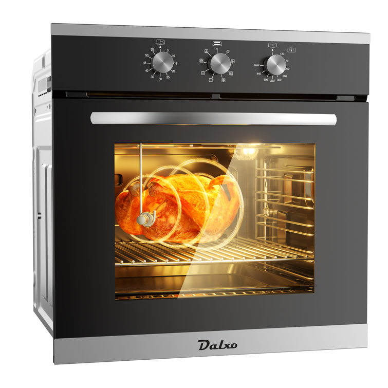 Dalxo 24" 2.6 Cubic Feet Electric Convection Knob wall Oven