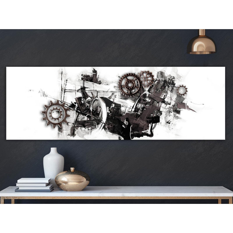 " Complicated Machine Narrow " Painting Print, 18" H x 53" W x 1" D