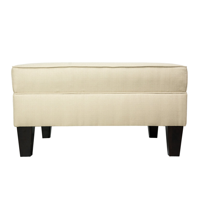 Repose-pieds carré 34 po Culloden, Beige