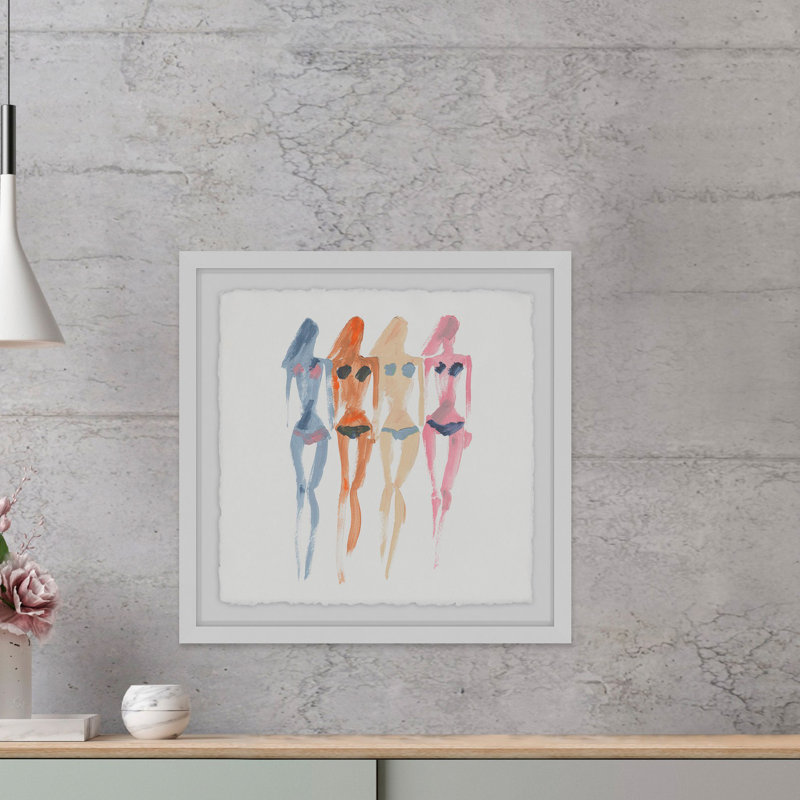 «Woodini», reproduction de peinture à l'acrylique encadrée, H 32 po x l 32 po x P 1,5 po