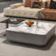 Table basse italienne en pierre carrée micro-cristalline