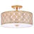Chalea Fabric Semi Flush Mount-2021540632