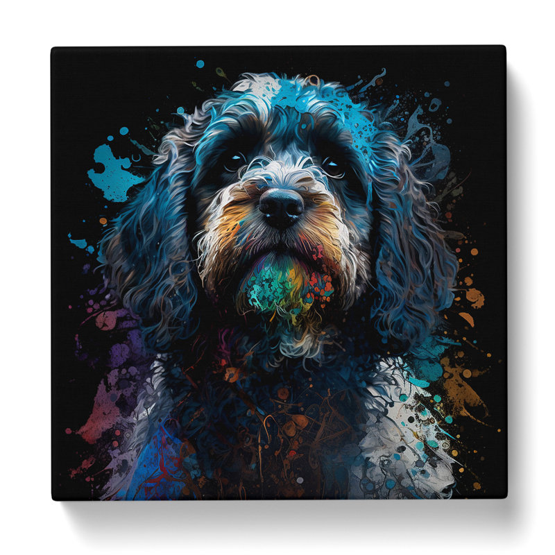 Cockapoo Splatter - No Frame Print