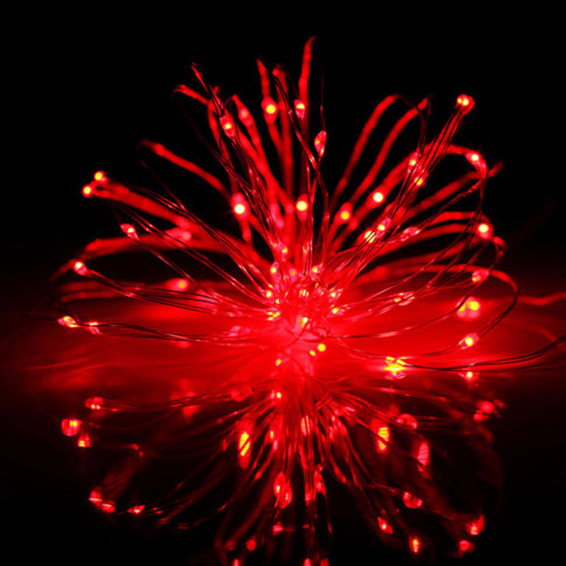 Guirlandes lumineuses, Rouge