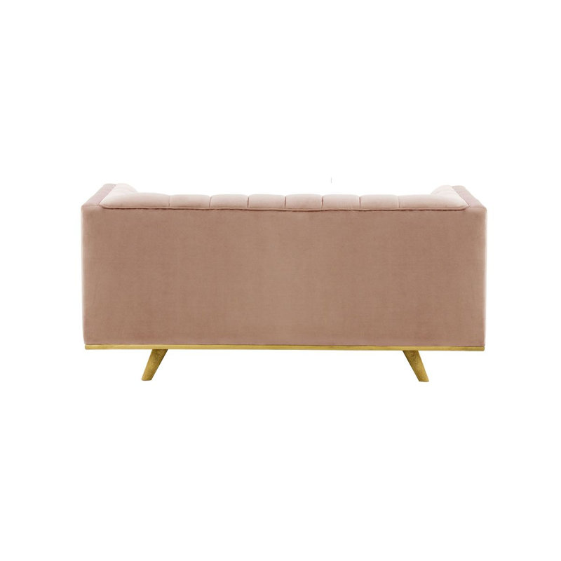 Banisha 2 Seater Velvet Sofa, Pink