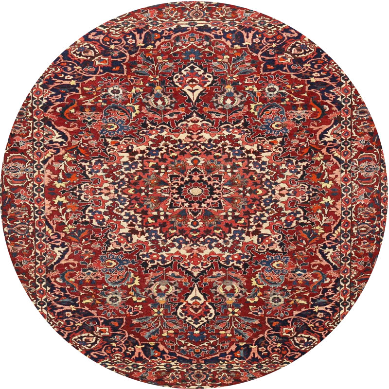 Cloye Oriental Indoor Rug, Round 5'
