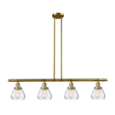 Luminaire suspendu linéaire à 4 lumières pour îlot de cuisine Chill
