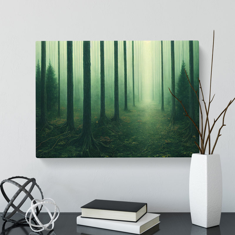Expressive Forest - Wrapped Canvas Print, 35cm H x 50cm W x 3cm D