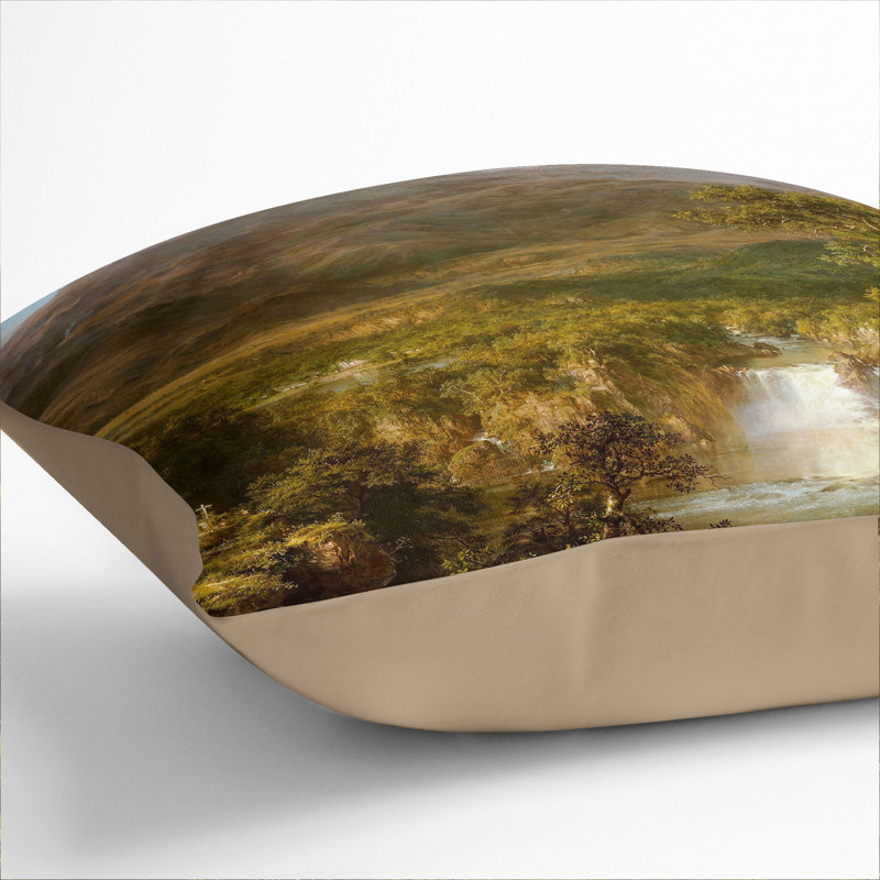 Heart Of The Andes Square Throw Cushion, Stone, 40cm H x 40cm W x 15cm D