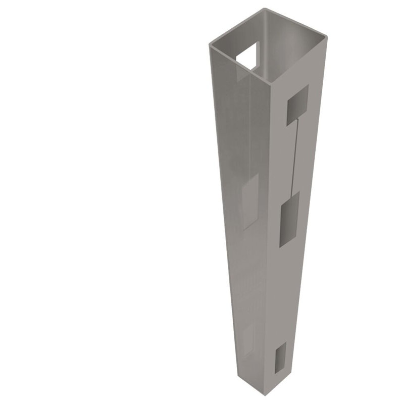 Gray Vinyl Line Fence Post for Outdoor Privacy Fencing