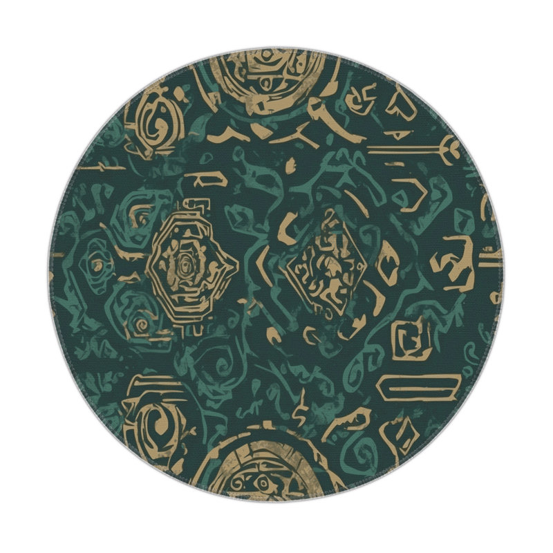 Silent Hero Indoor And Outdoor Area Rug, Round 5'