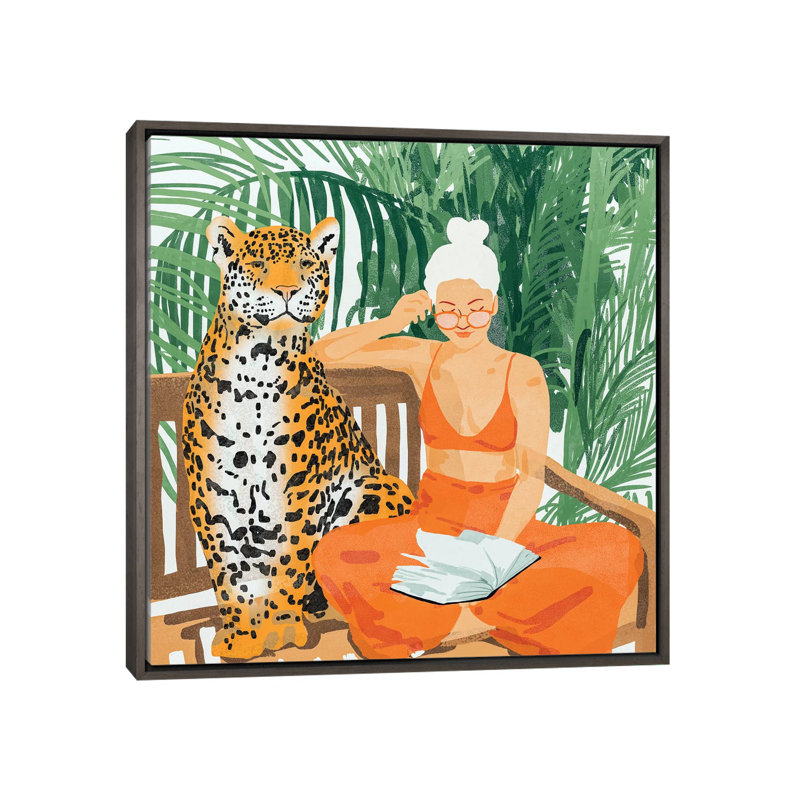 «Jungle Vacay II» par 83 Oranges - impression d'art graphique, H 18 po x l 18 po x 1,5 po, Aucun mat