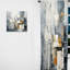 Rideau en velours moderne Eliada gris et blanc abstrait Cityscape III - obscurcissant - 1 panneau-52222409