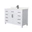 Meuble-lavabo simple autoportant 48 po avec plateau en marbre Beckett-61870907-61870911-61870912