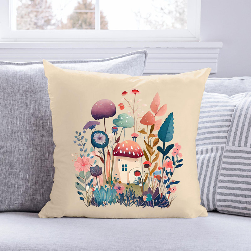 Citation amusante «Garden Lover» 283 - Coussin décoratif inclus, H 18 po x l 18 po
