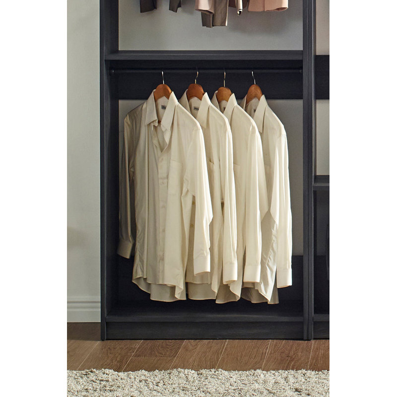 Kalinikos 94.19999999999999'' Closet System, Black