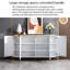 Armoire de rangement et buffet blancs 62,99 po-1809493310-1809493308