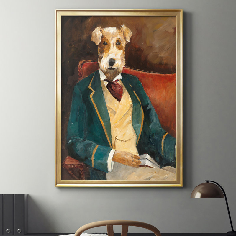 Edar Allen Paw - reproduction d'art sur toile, Doré, H 26,5 po x l 36,5 po x P 1,5 po